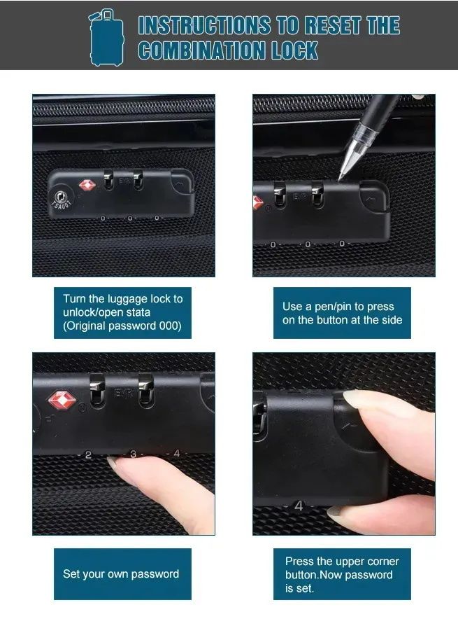 How To Unlock A Samsonite TSA Combo Lock When You've Forgotten The Combination
