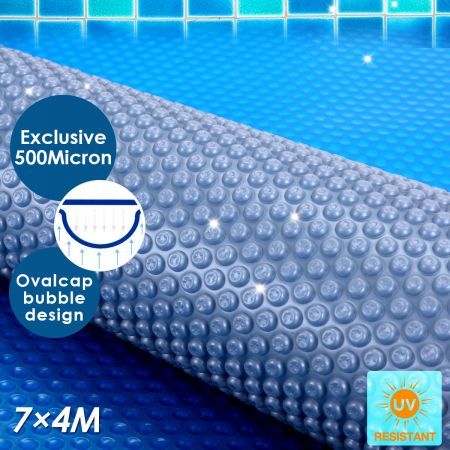 500 Micron Solar Swimming Pool Cover Blanket Size:  7M x 4M