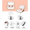 Artiss Bar Stools Gas Lift Leather White