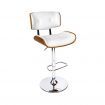 Artiss Bar Stools Gas Lift Leather White