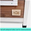 XXL Flat Roof Wooden Dog House Kennel