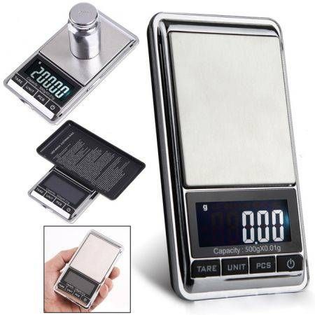 500g 0.01g Digital Precision Weight Electronic Pocket Lab Mini Jewelry ...