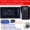 HD entrance guard one cable doorbell 7 inch visual landing-answer infrared night vision remote control - 1 outdoor with 1 indoor machine