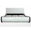 LUXDREAM White PU Leather Bed Frame-King