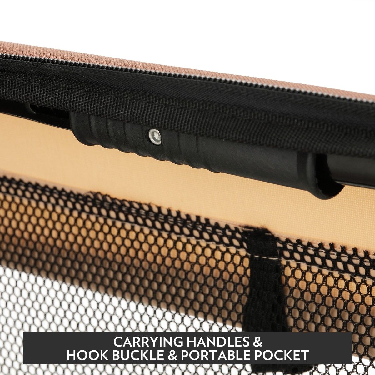 Portable Foldable Soft Dog CrateMediumBrown Crazy Sales