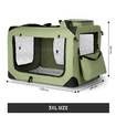 Dog Crate Carrier Pet Cat Soft Travel Kennel Foldable Portable Cage 3XL Army Green