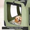 Dog Crate Carrier Pet Cat Soft Travel Kennel Foldable Portable Cage 3XL Army Green