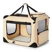 Dog Crate Pet Cat Carrier Foldable Travel Kennel Soft Portable Cage XXL Beige