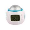 Electric LCD Alarm Clock Time LED Flash Music Projection Night Light