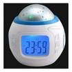 Electric LCD Alarm Clock Time LED Flash Music Projection Night Light