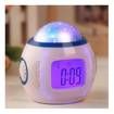 Electric LCD Alarm Clock Time LED Flash Music Projection Night Light