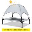 Heavy Duty Pet Trampoline Cot with Cot Canopy- Small