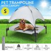 Heavy Duty Pet Trampoline Cot with Cot Canopy- Small