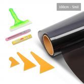 Commercial Car Truck Auto Window Tinting Kit Tint Film Black VLT5% 30M