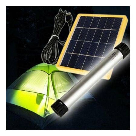 Multifunction USB power charger Solar Light LED Light Bar Camping Hiking Tent Emergency Lamp