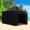 Instahut 3x4.5 Pop Up Gazebo Hut with Sandbags - Black