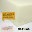 Big Paws 12cm Thick Orthopedic Memory Foam Dog Bed Pet Cushion - Beige