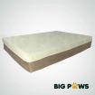 Big Paws 15cm Thick Extra Large 100% Memory Foam Dog Bed Orthopedic Pet Kennel Cushion - Beige