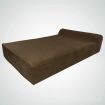Big Paws Cool Gel Memory Foam Dog Bed Large Orthopedic Dog Bed Cushion with Bolster - Brown
