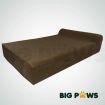 Big Paws Memory Foam Extra Large Dog Bed Orthopedic Dog Beds Cushion Bolster - Brown