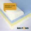 Big Paws Memory Foam Extra Large Dog Bed Orthopedic Dog Beds Cushion Bolster - Green