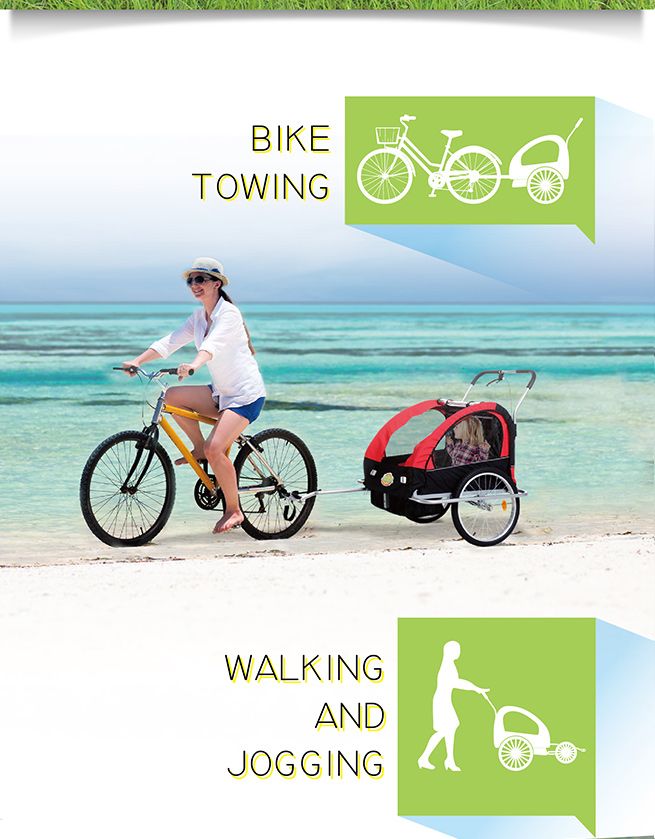 kidbot 2 in 1 bicycle trailer