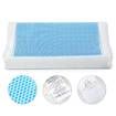 Luxdream 2x Contour Cool Memory Foam Pillow Blue Gel Top Summer