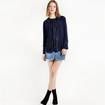 Haoduoyi Women Navy Style Lace Up Front Shirt