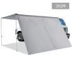2X3M Side Roof Car Awning Extension with UV Protection - Grey