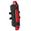 LED USB Rechargeable Bike Bicycle Cycling Tail Rear Safety Warning Light Lamp