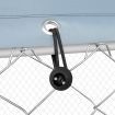 Outdoor Galvanized Steel Fencing Pet Enclosure & Dog Run Kennel with Roof Shade-4.6mx4.6mx2.32m
