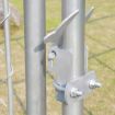 Outdoor Galvanized Steel Fencing Pet Enclosure & Dog Run Kennel with Roof Shade-4.6mx4.6mx2.32m