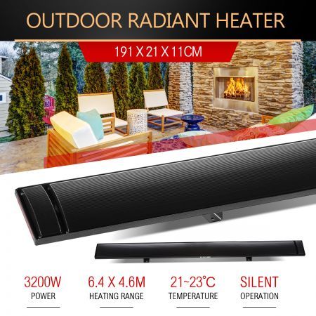 MAXKON 3200W Electric Outdoor Infrared Radiant Heater