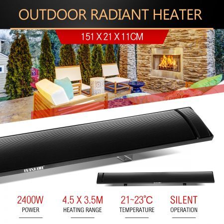 MAXKON 2400W Electric Outdoor Infrared Radiant Heater