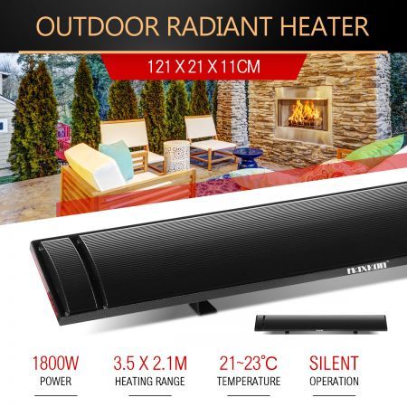 Maxkon 1800w Electric Outdoor Central Infrared Heaters