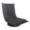 Single Size Swivel Rotatable Lounge Chair Sofa Bed Floor Recliner Chaise Chair - Charcoal