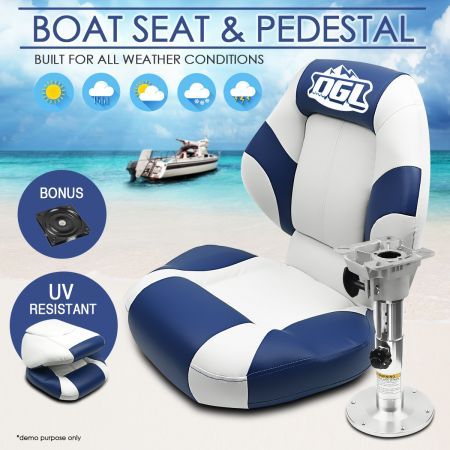 folding swivel boat seat