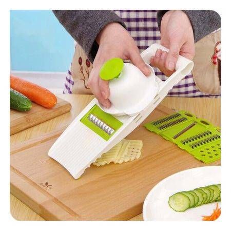 Kitchen Mandoline Slicer Vegetables Cutter With 5 Stainless Steel Blade