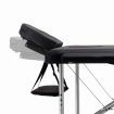 Zenses Massage Table 75cm 2 Fold Aluminium Massage Bed Portable Beauty Therapy Black