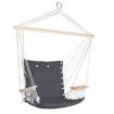 Gardeon Hammock Chair Hanging with Armrest Camping Hammocks Grey