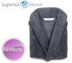 Supertex Home Female Plush Microfibre Bath Robe - Charcoal - One Size Fits All