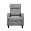 Linen Fabric Luxury Sofa Armchair Recliner Chair - Grey