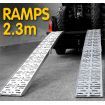 2x Aluminium Folding Loading Ramps ATV Motorbike