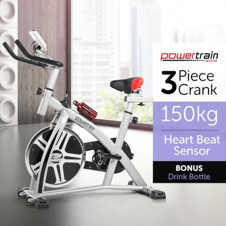 powertrain flywheel exercise spin bike