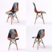 2X Retro Dining Cafe Chair DSW MULTI COLOUR