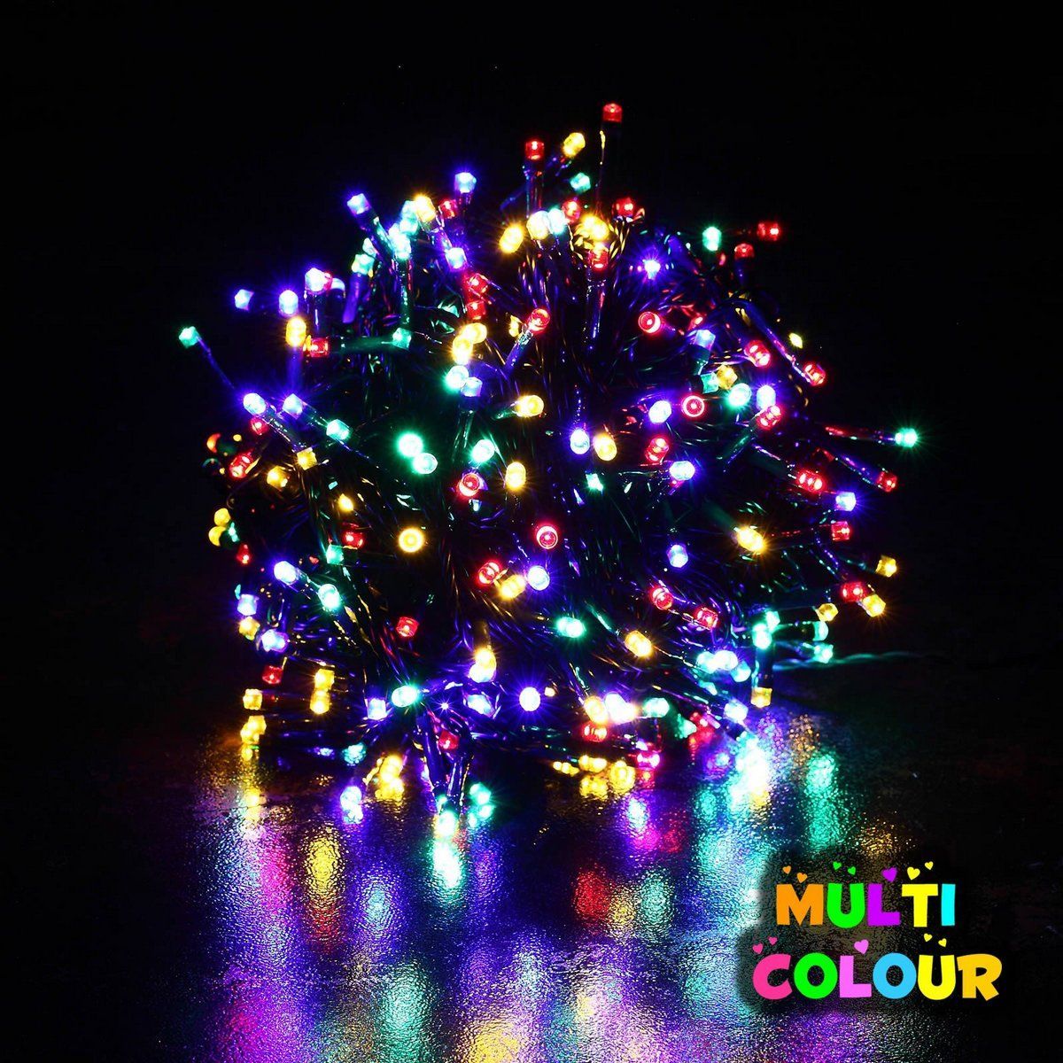 500 LED Christmas Lights Solar Powered Indoor Outdoor Multicolour
