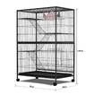 Cat House Pet Hamster Animal Home Rabbit Hutch Ferret Aviary Bird Cage Powder Coated Frame Bottom Lock 4 Levels