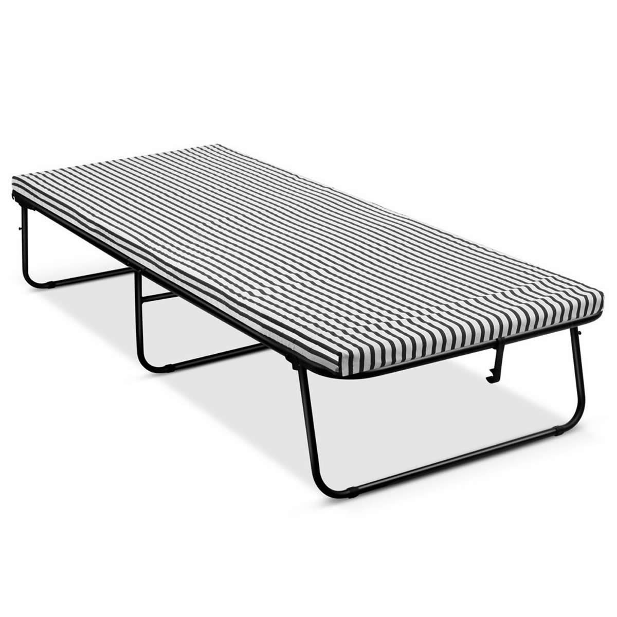 Foldable Guest Folding Bed with Mattress Single