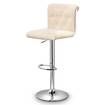 2x New Fabric Bar Stools Kitchen Dining Chair Barstool Gas Lift  Beige