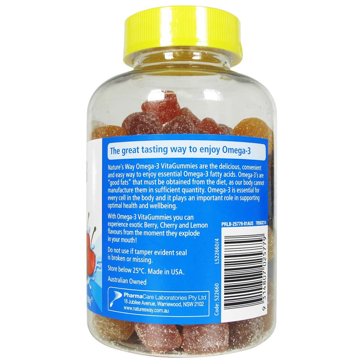 Nature's Way Omega3 VitaGummies For Adults 110 Gummies 12 Pack Crazy